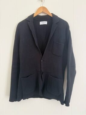 Everlane Men's Navy Knit Blazer